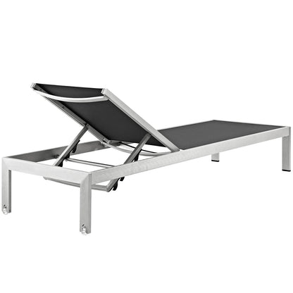 Shore Chaise Outdoor Patio Aluminum Set of 6 by Modway