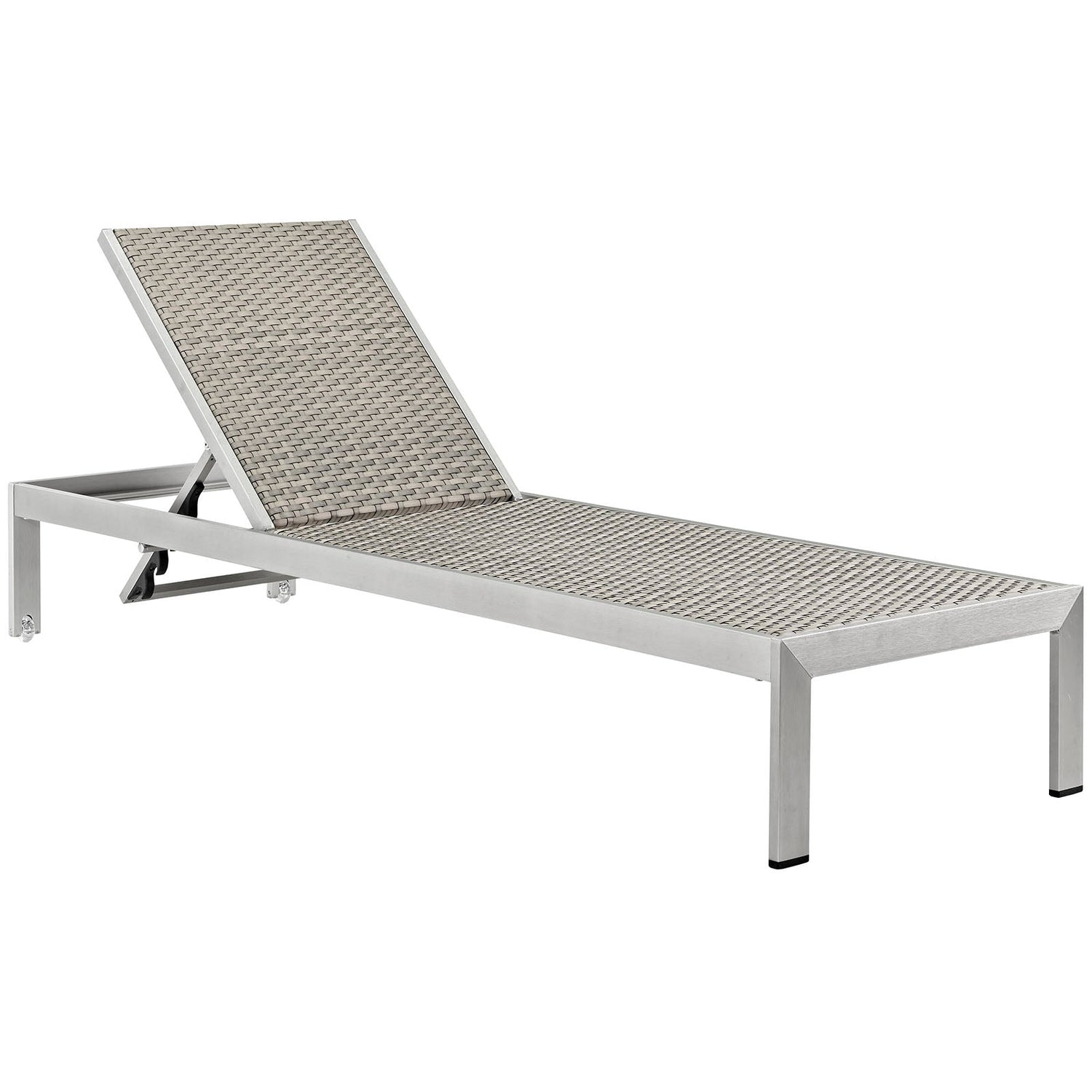 Shore Chaise Outdoor Patio Aluminum Set of 2 by Modway