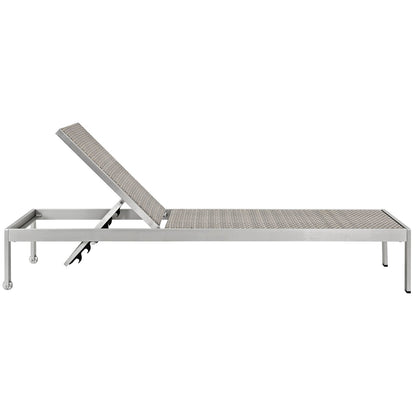 Shore Chaise Outdoor Patio Aluminum Set of 2 by Modway