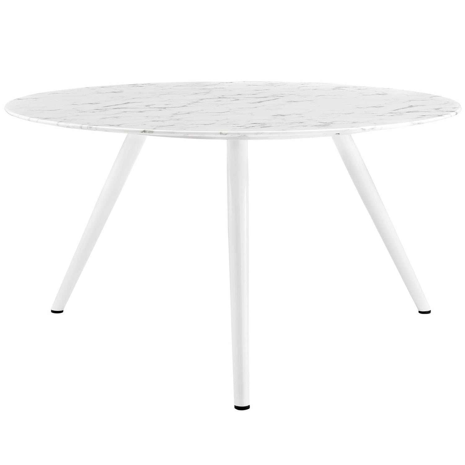 Lippa Round Artificial Marble Dining Table with Tripod Base by Modway