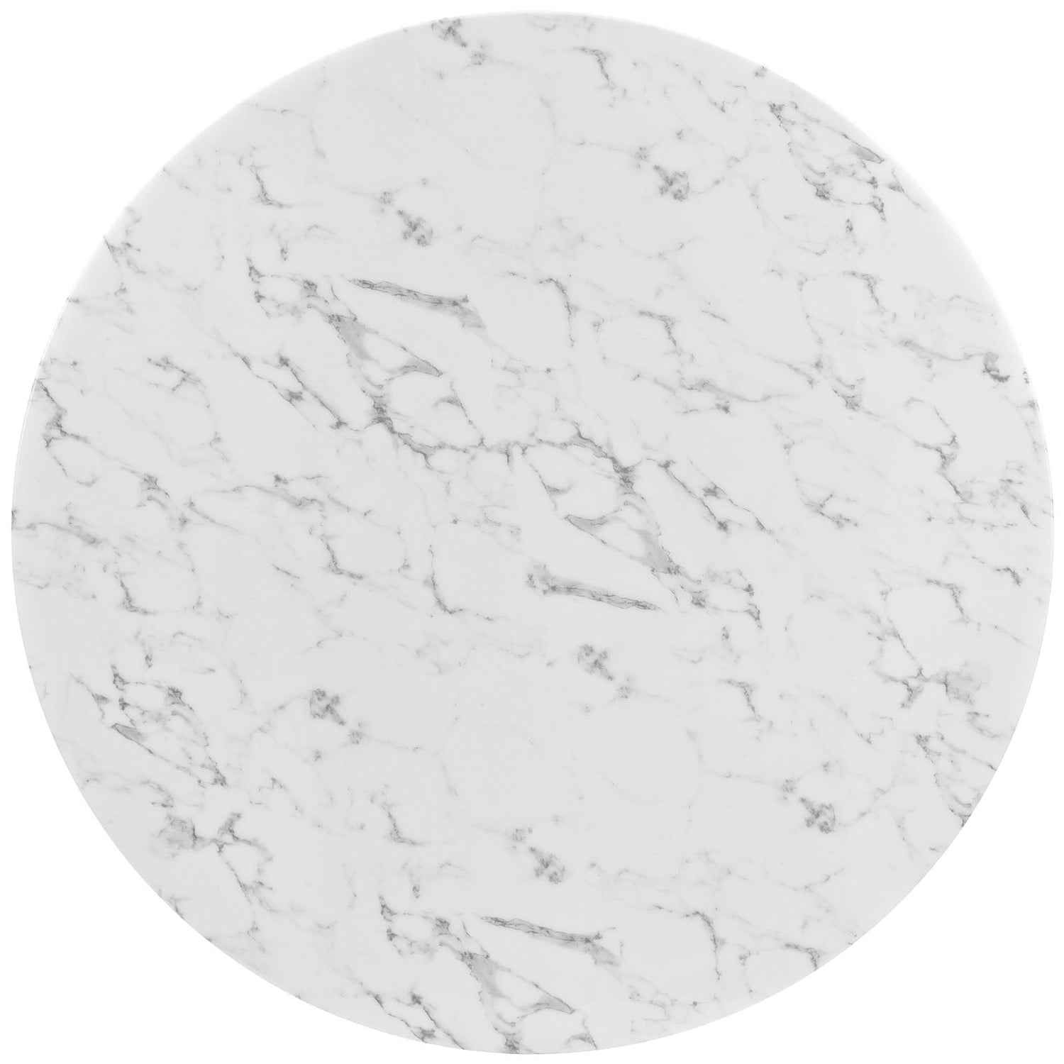 Lippa Round Artificial Marble Dining Table with Tripod Base by Modway