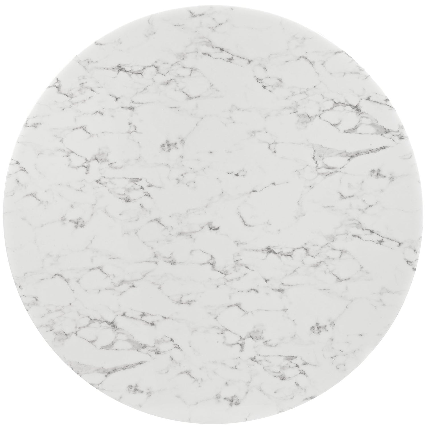 Lippa Round Artificial Marble Dining Table with Tripod Base by Modway
