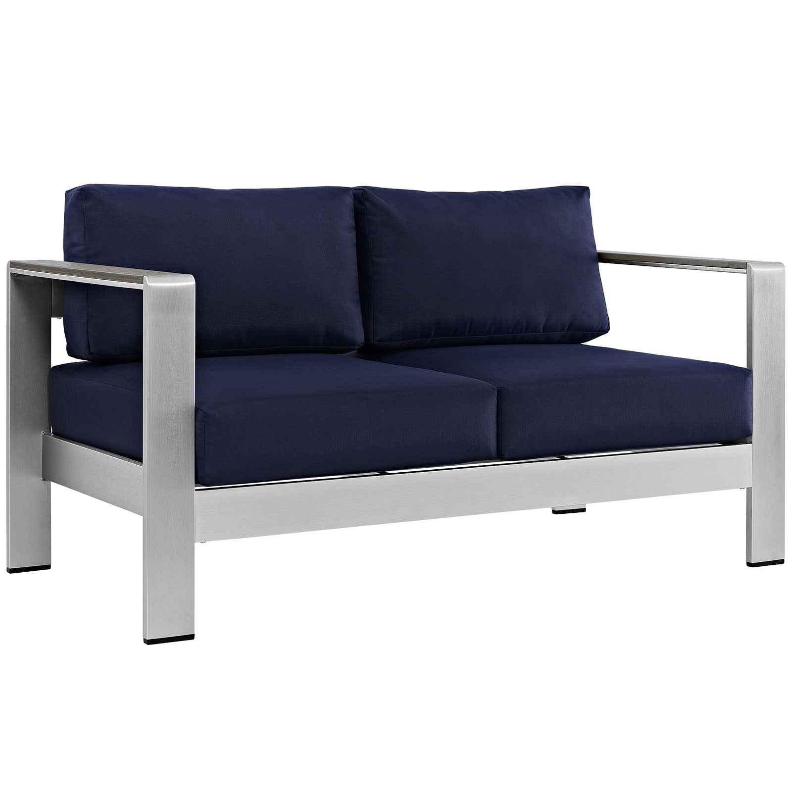 Shore 6 Piece Outdoor Patio Aluminum Sectional Sofa Set by Modway