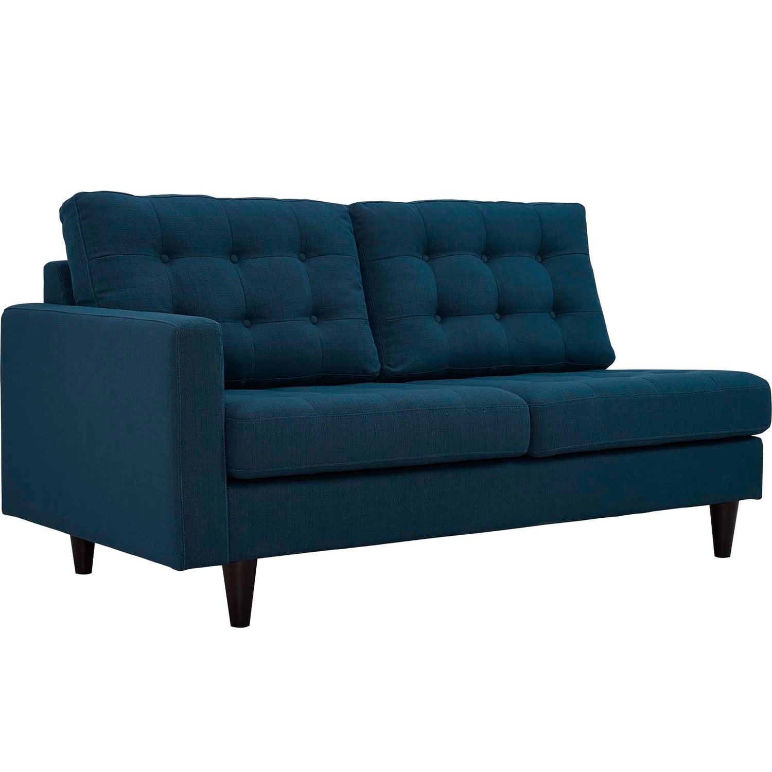 Empress Left-Facing Upholstered Fabric Loveseat By HouseBean