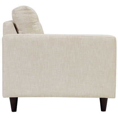 Empress Left-Facing Upholstered Fabric Loveseat By HouseBean