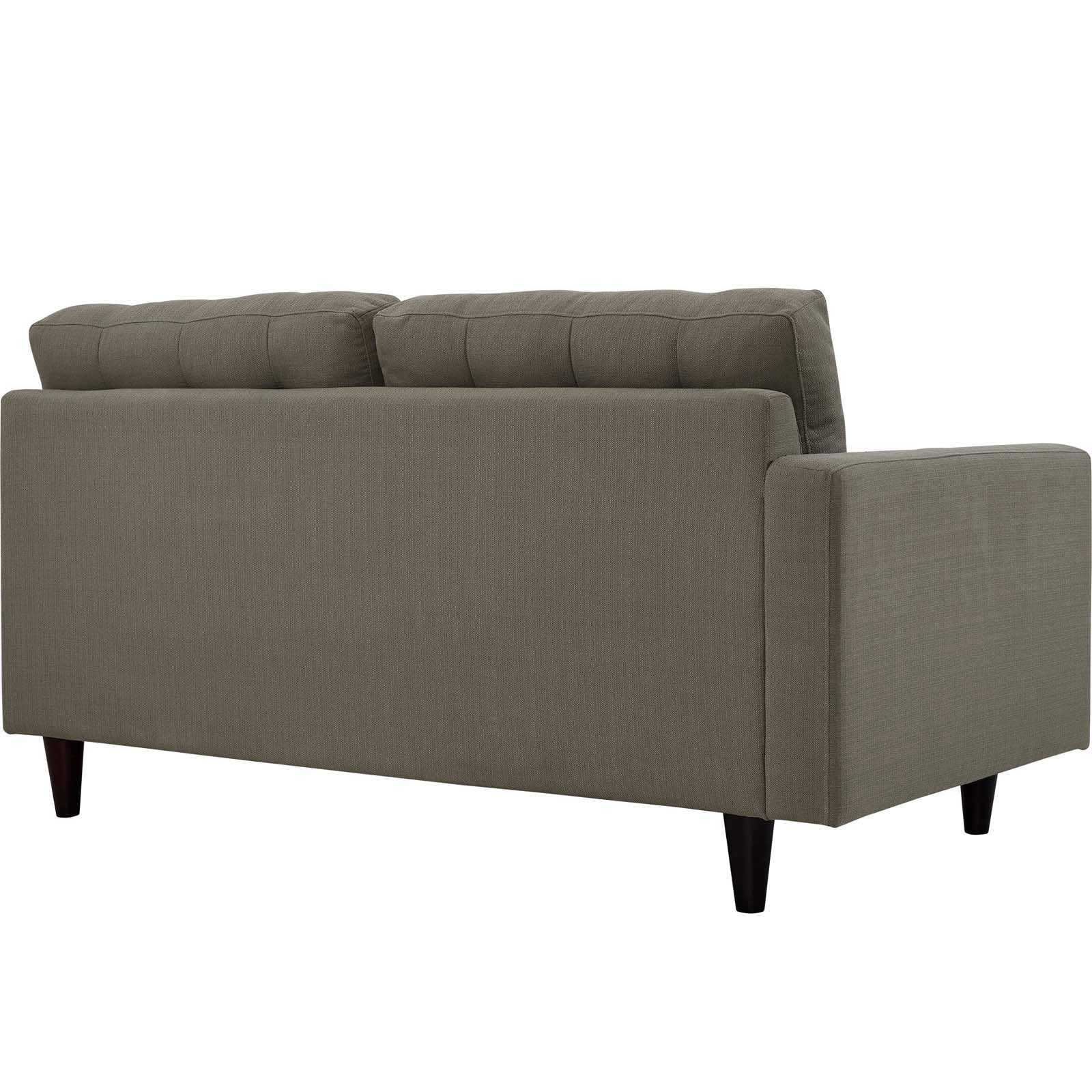 Empress Left-Facing Upholstered Fabric Loveseat By HouseBean