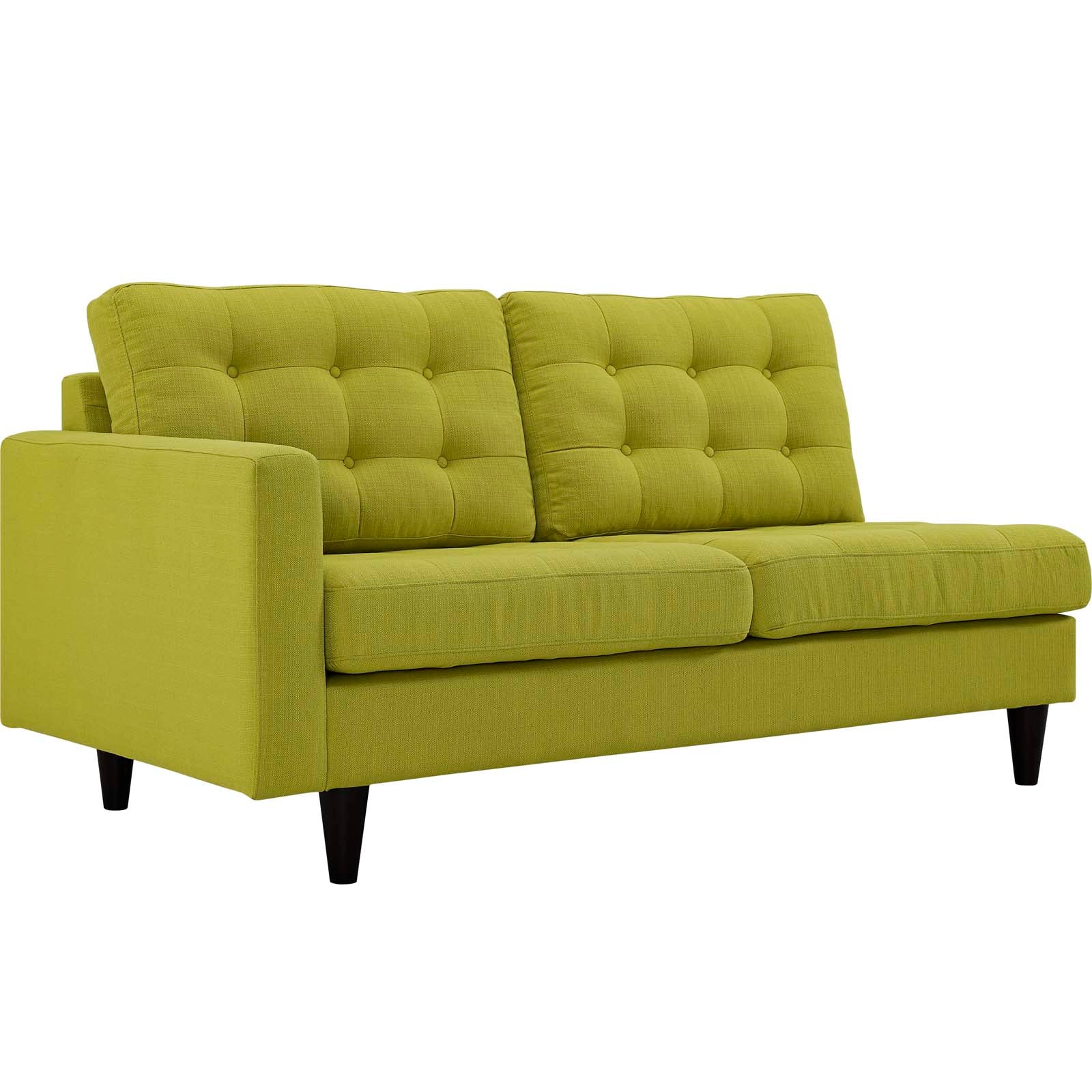 Empress Left-Facing Upholstered Fabric Loveseat By HouseBean