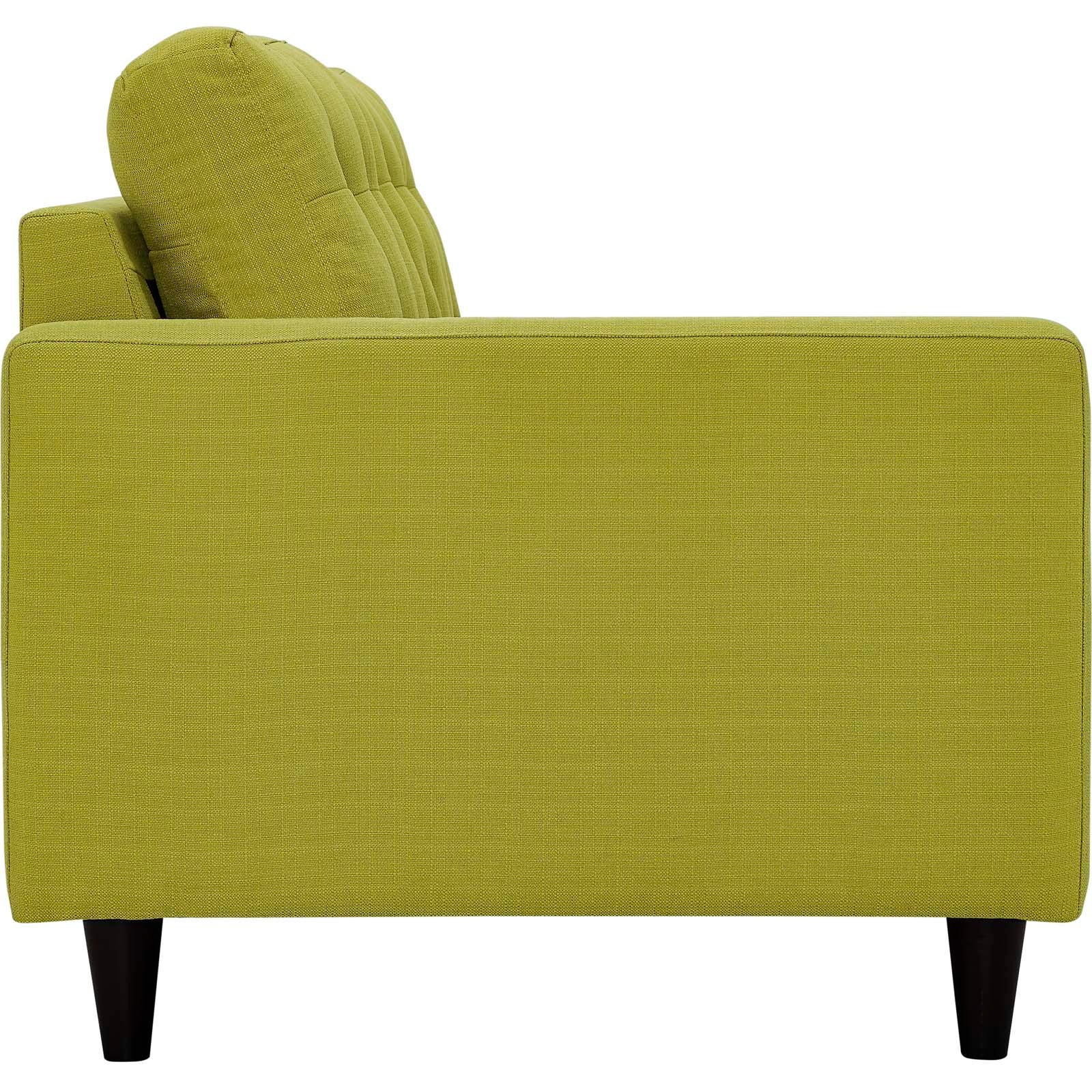 Empress Left-Facing Upholstered Fabric Loveseat By HouseBean