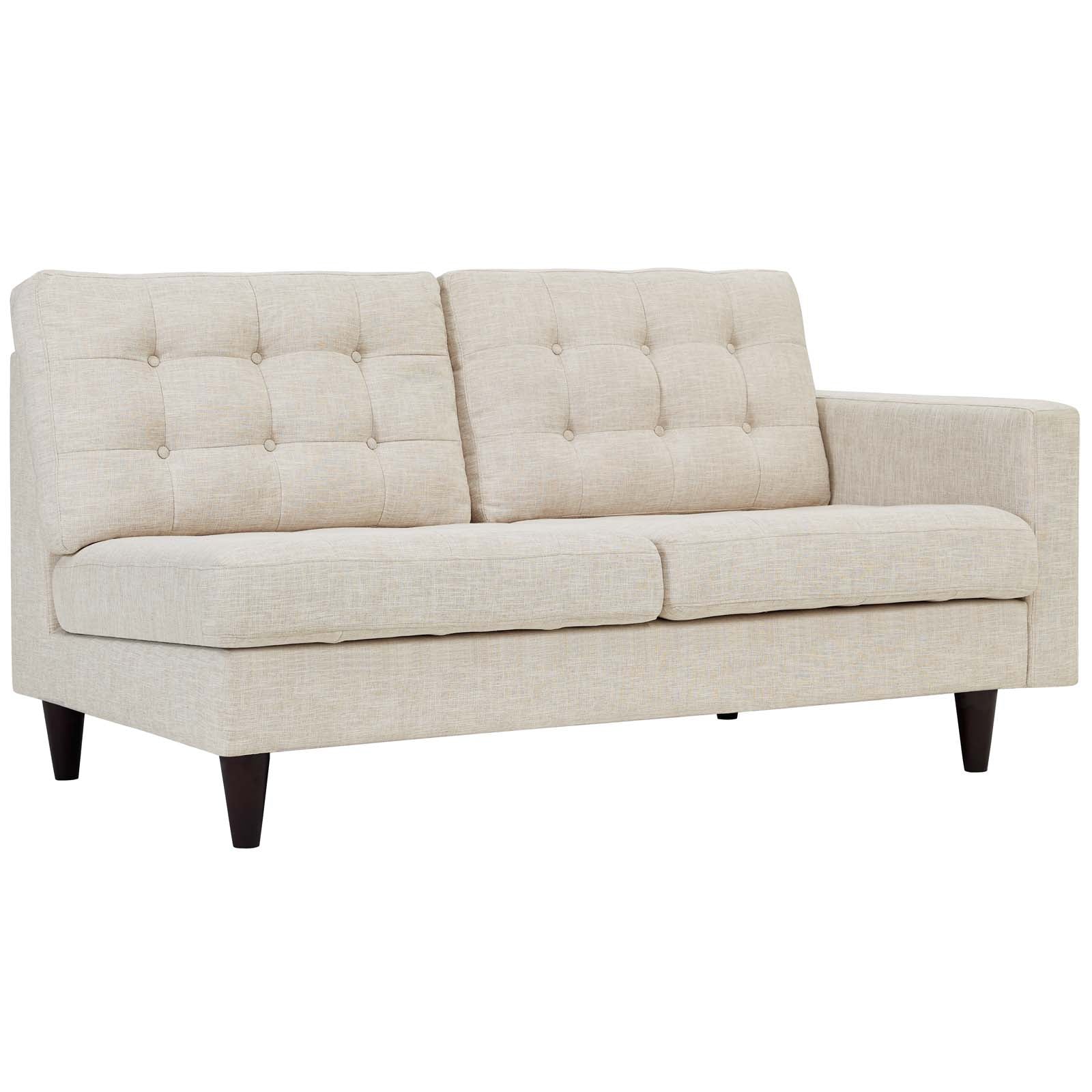 Empress Right-Facing Upholstered Fabric Loveseat By HouseBean