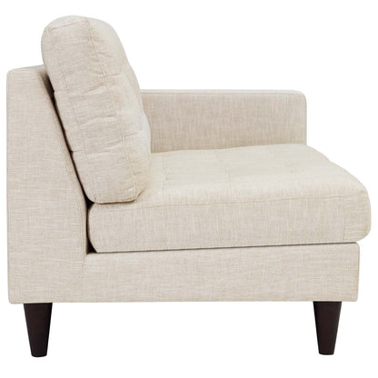 Empress Right-Facing Upholstered Fabric Loveseat By HouseBean