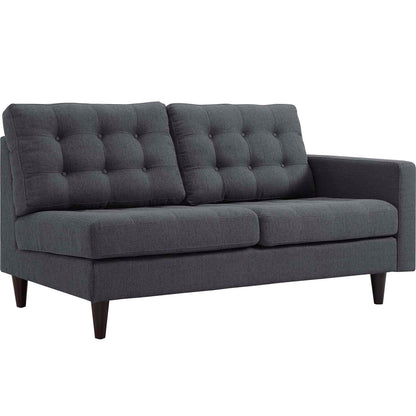 Empress Right-Facing Upholstered Fabric Loveseat By HouseBean