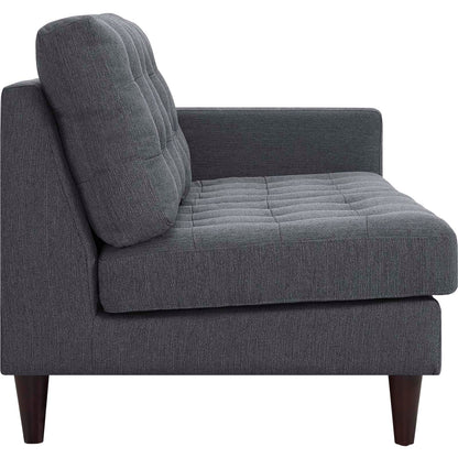 Empress Right-Facing Upholstered Fabric Loveseat By HouseBean