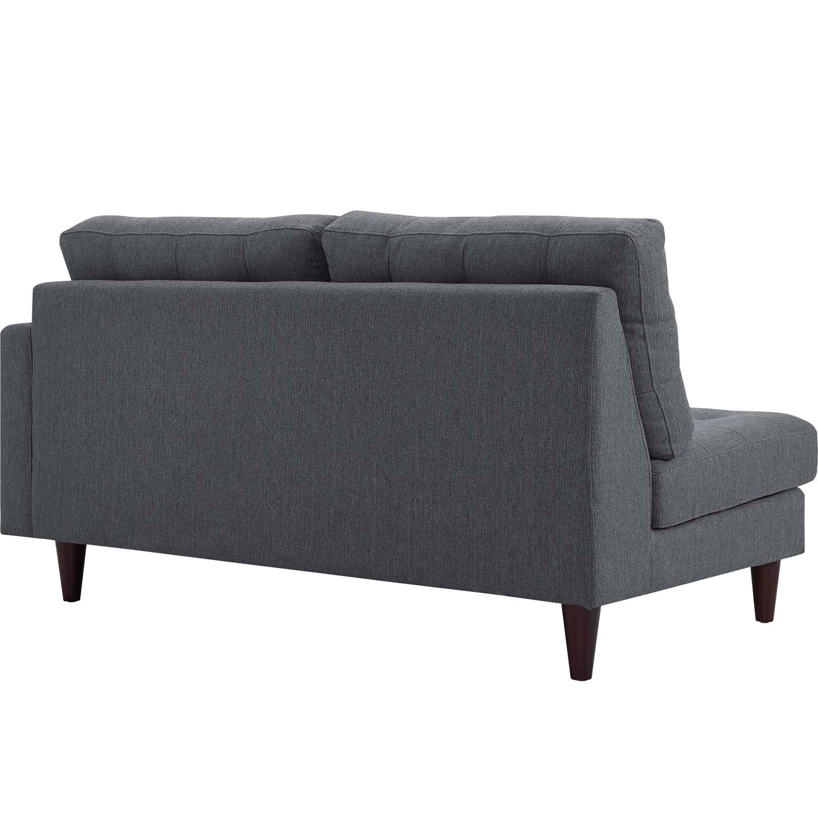 Empress Right-Facing Upholstered Fabric Loveseat By HouseBean