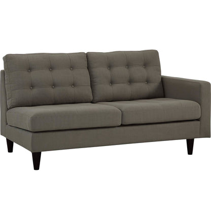 Empress Right-Facing Upholstered Fabric Loveseat By HouseBean