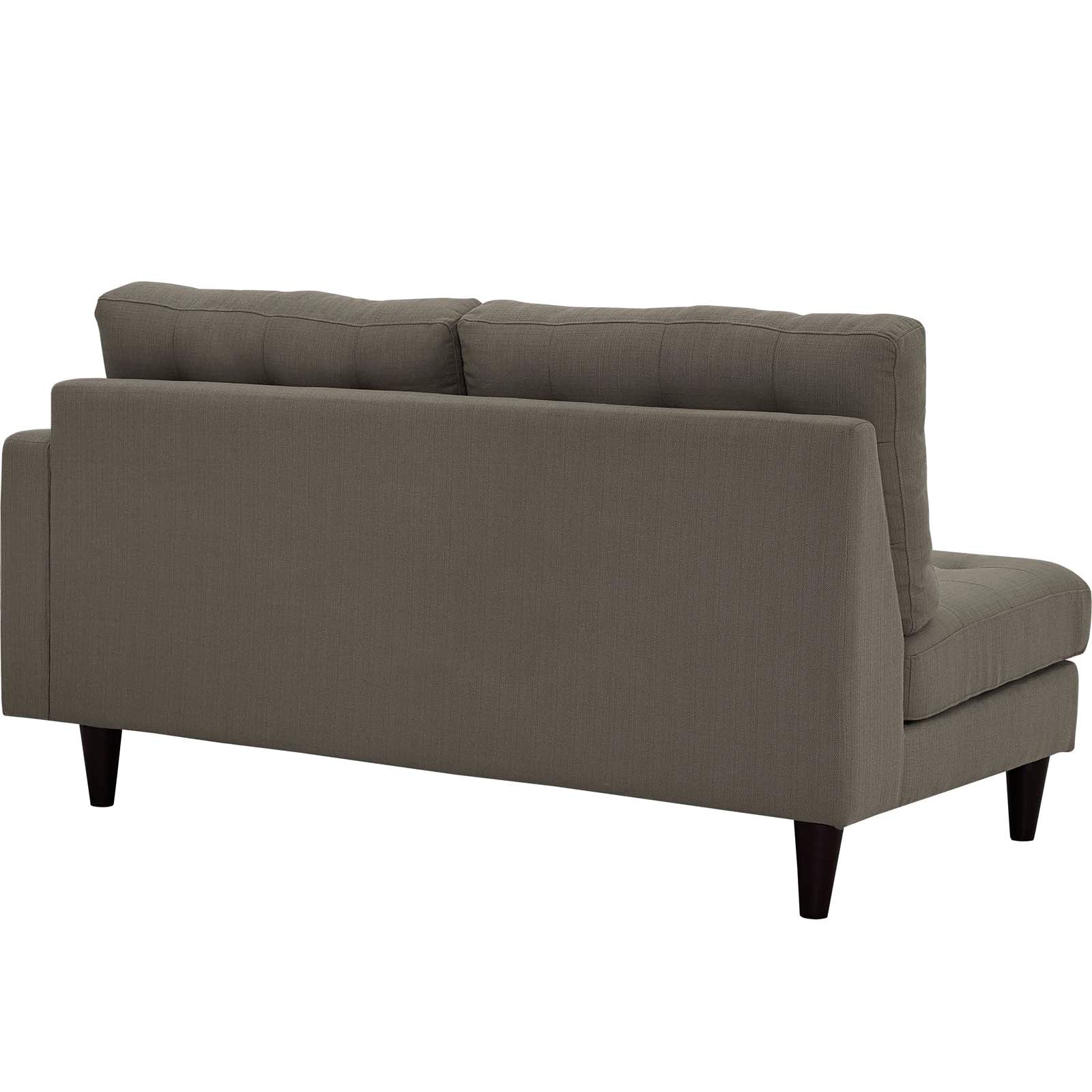 Empress Right-Facing Upholstered Fabric Loveseat By HouseBean