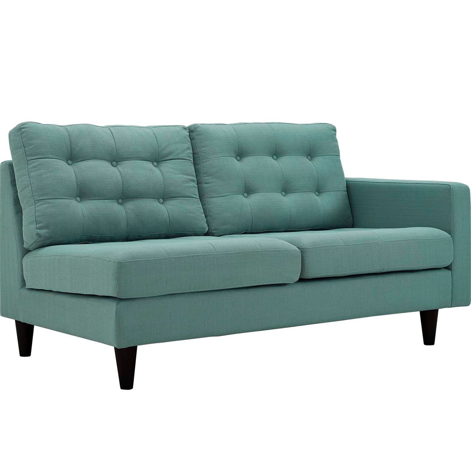 Empress Right-Facing Upholstered Fabric Loveseat By HouseBean