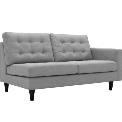 Empress Right-Facing Upholstered Fabric Loveseat By HouseBean