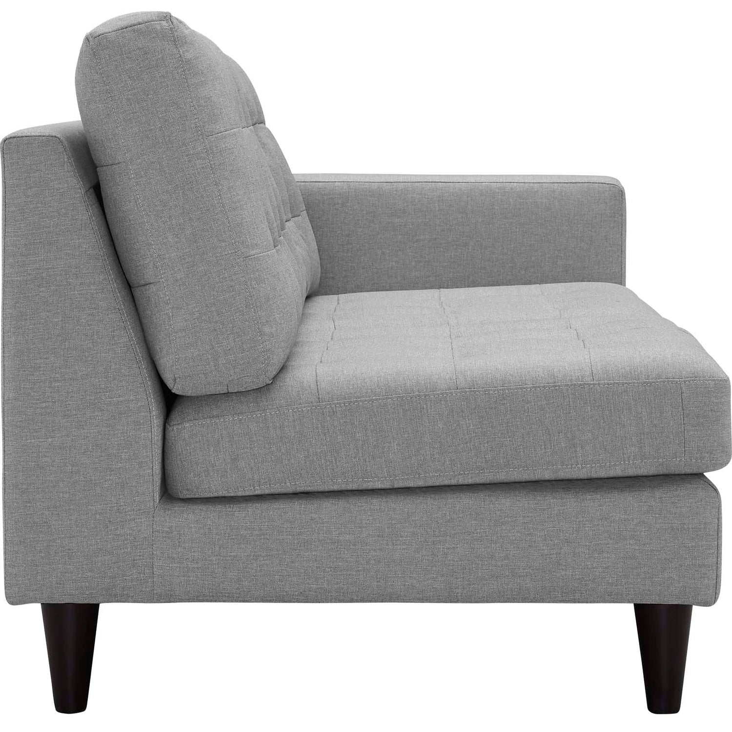 Empress Right-Facing Upholstered Fabric Loveseat By HouseBean