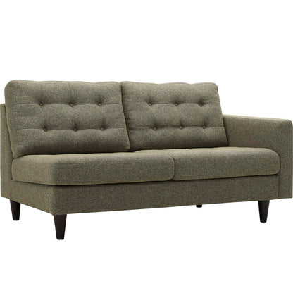 Empress Right-Facing Upholstered Fabric Loveseat By HouseBean