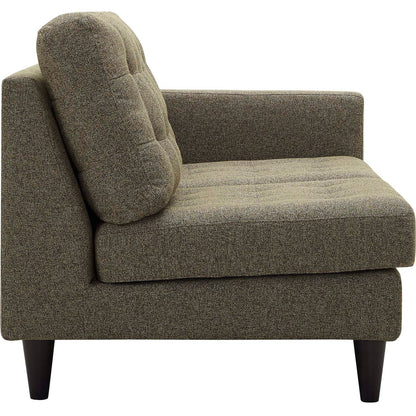 Empress Right-Facing Upholstered Fabric Loveseat By HouseBean