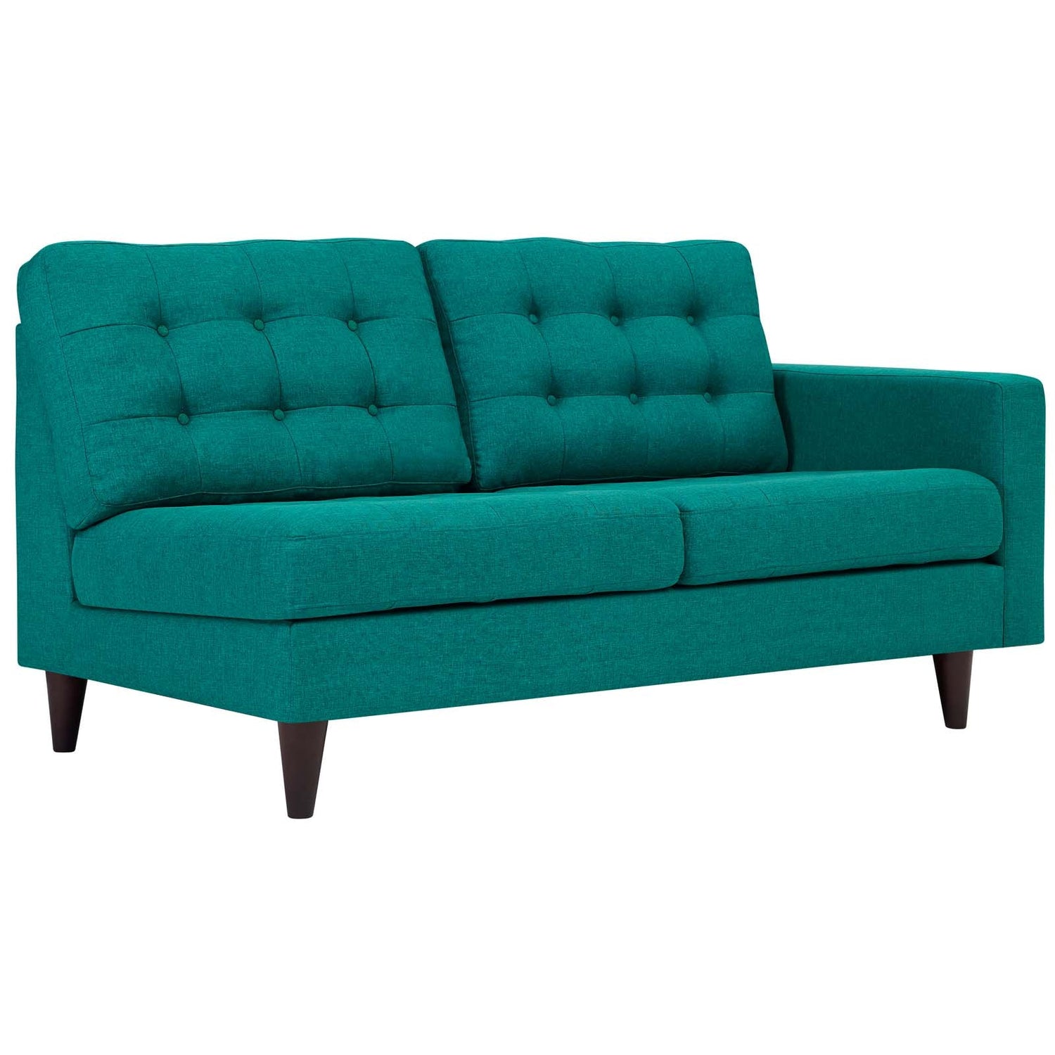 Empress Right-Facing Upholstered Fabric Loveseat By HouseBean