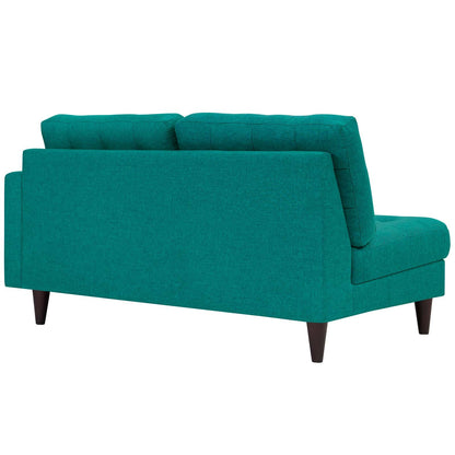 Empress Right-Facing Upholstered Fabric Loveseat By HouseBean