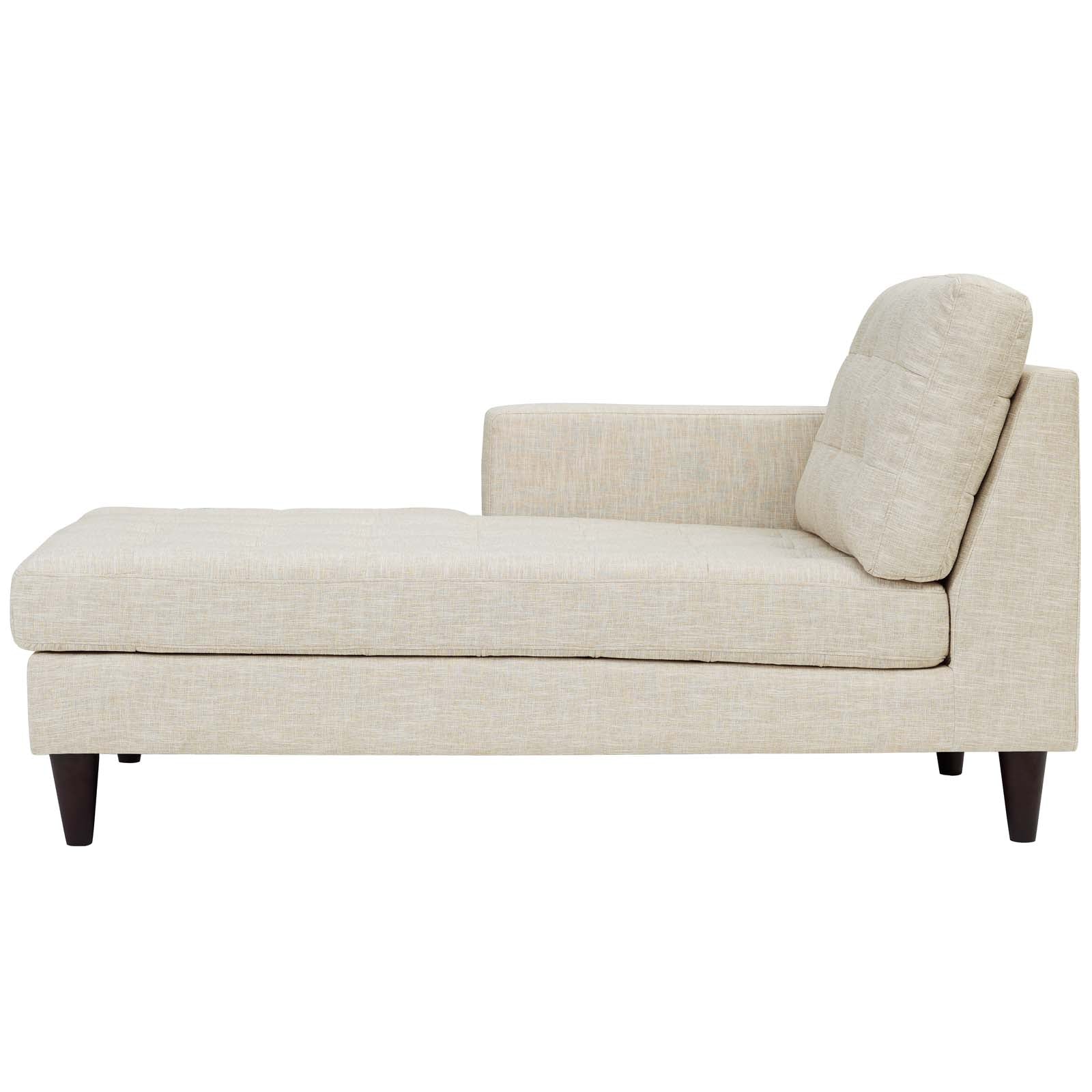 Empress Left-Arm Upholstered Fabric Chaise By HouseBean