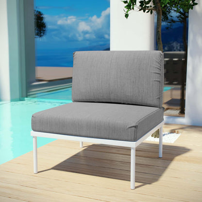 Harmony Armless Outdoor Patio Aluminum Chair By HouseBean