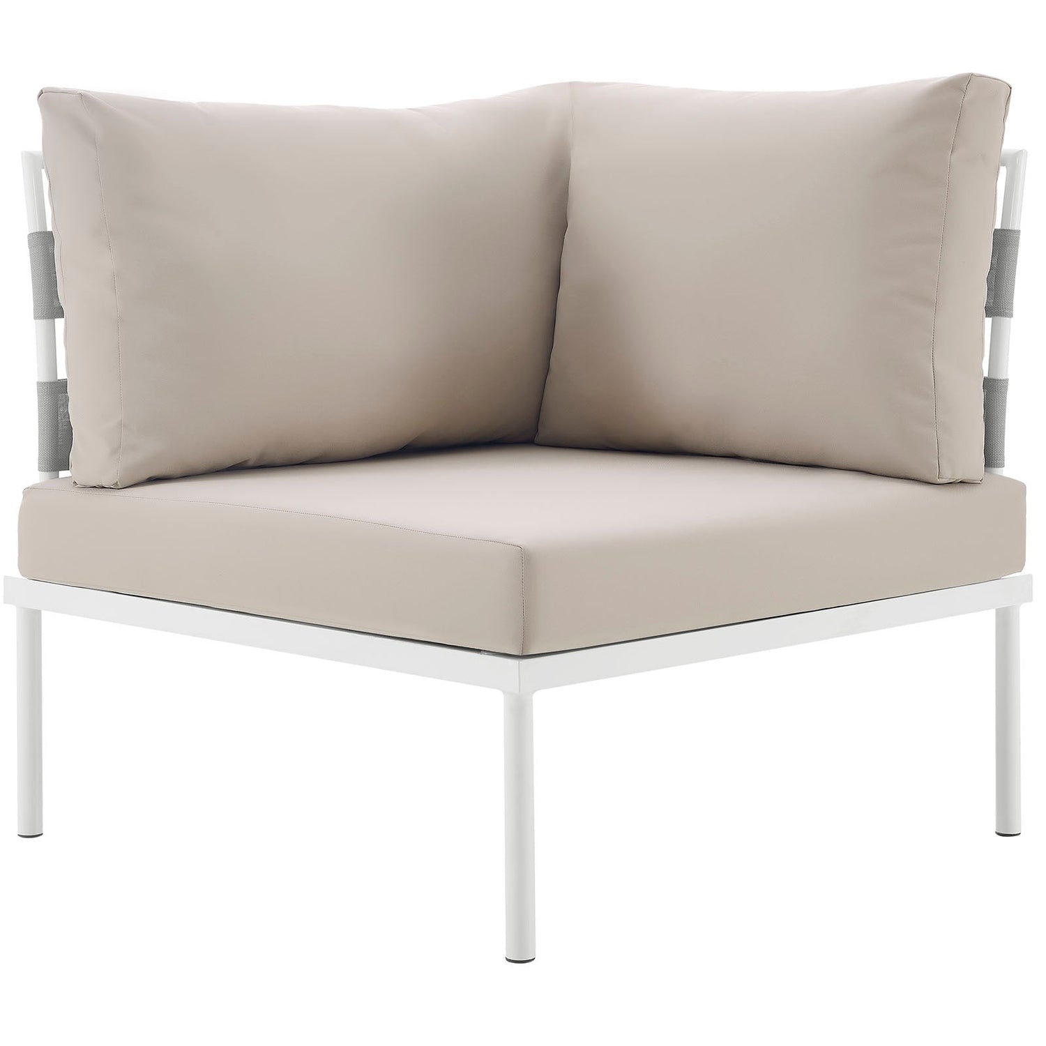 Harmony Outdoor Patio Aluminum Corner Sofa by Modway