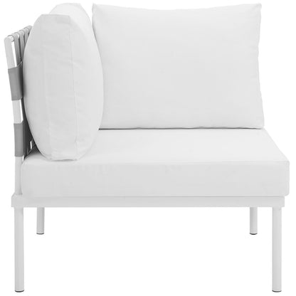 Harmony Outdoor Patio Aluminum Corner Sofa by Modway