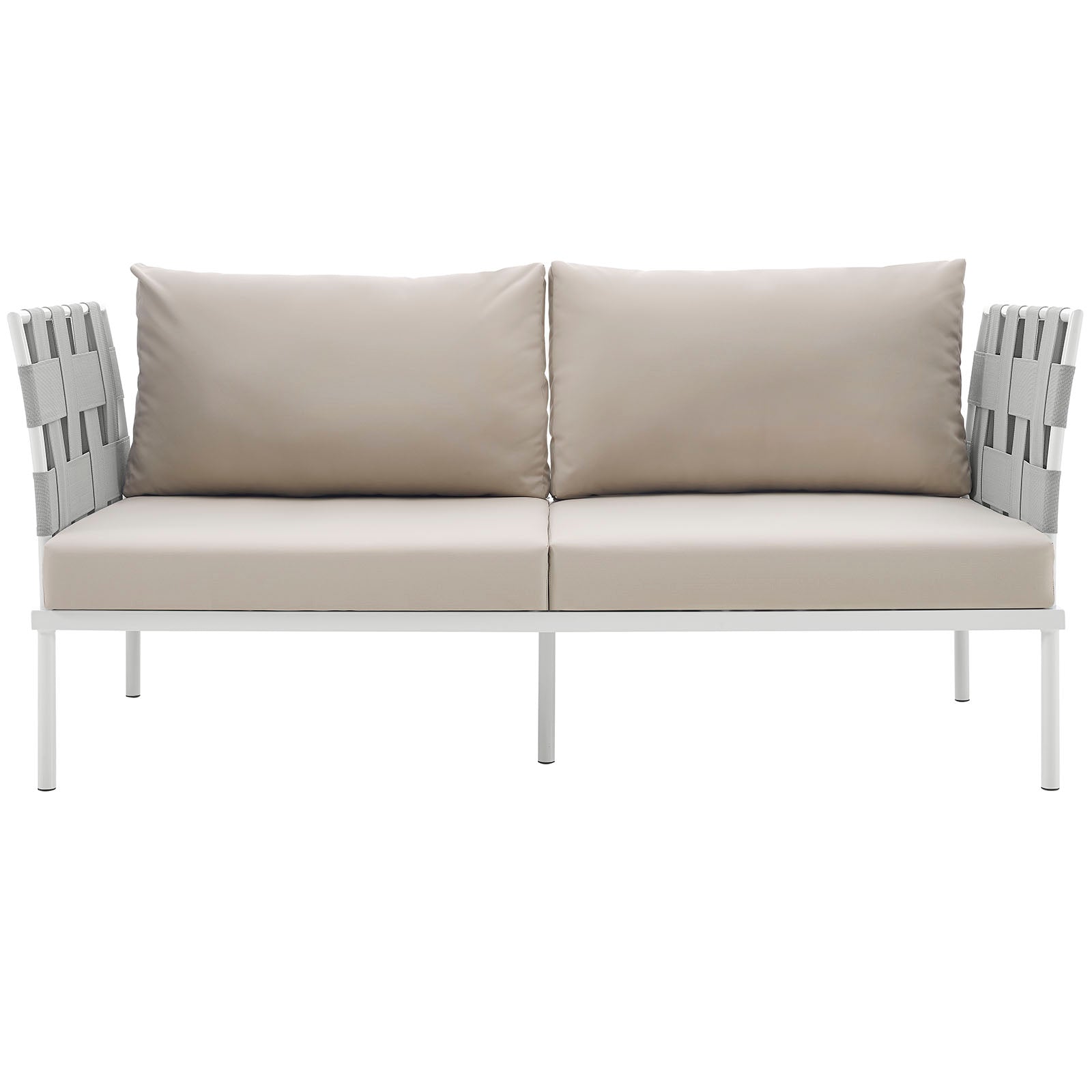 Harmony Outdoor Patio Aluminum Loveseat By HouseBean