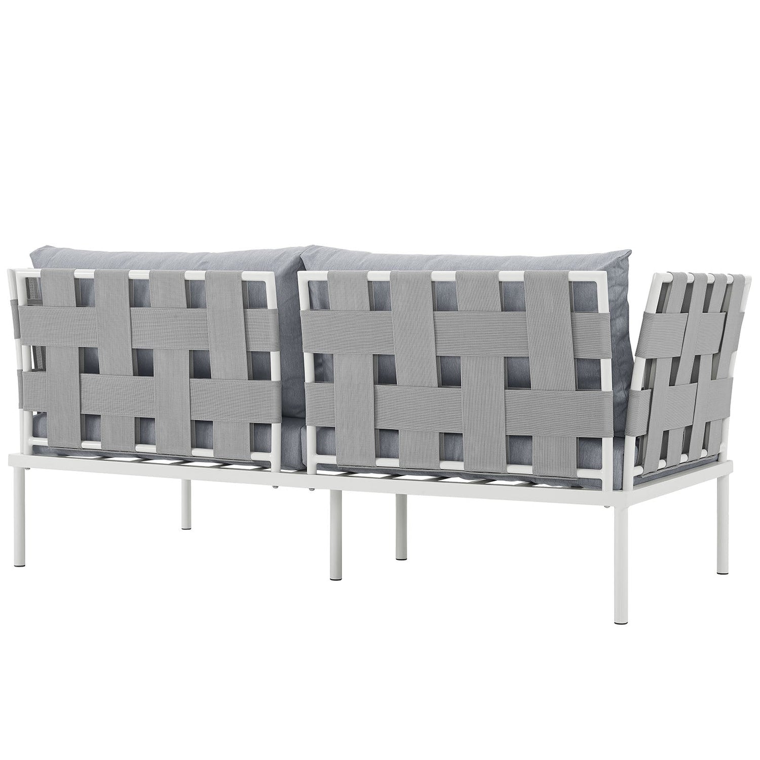 Harmony Outdoor Patio Aluminum Loveseat By HouseBean