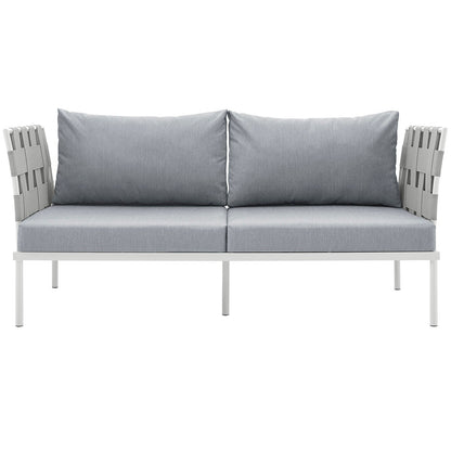 Harmony Outdoor Patio Aluminum Loveseat By HouseBean