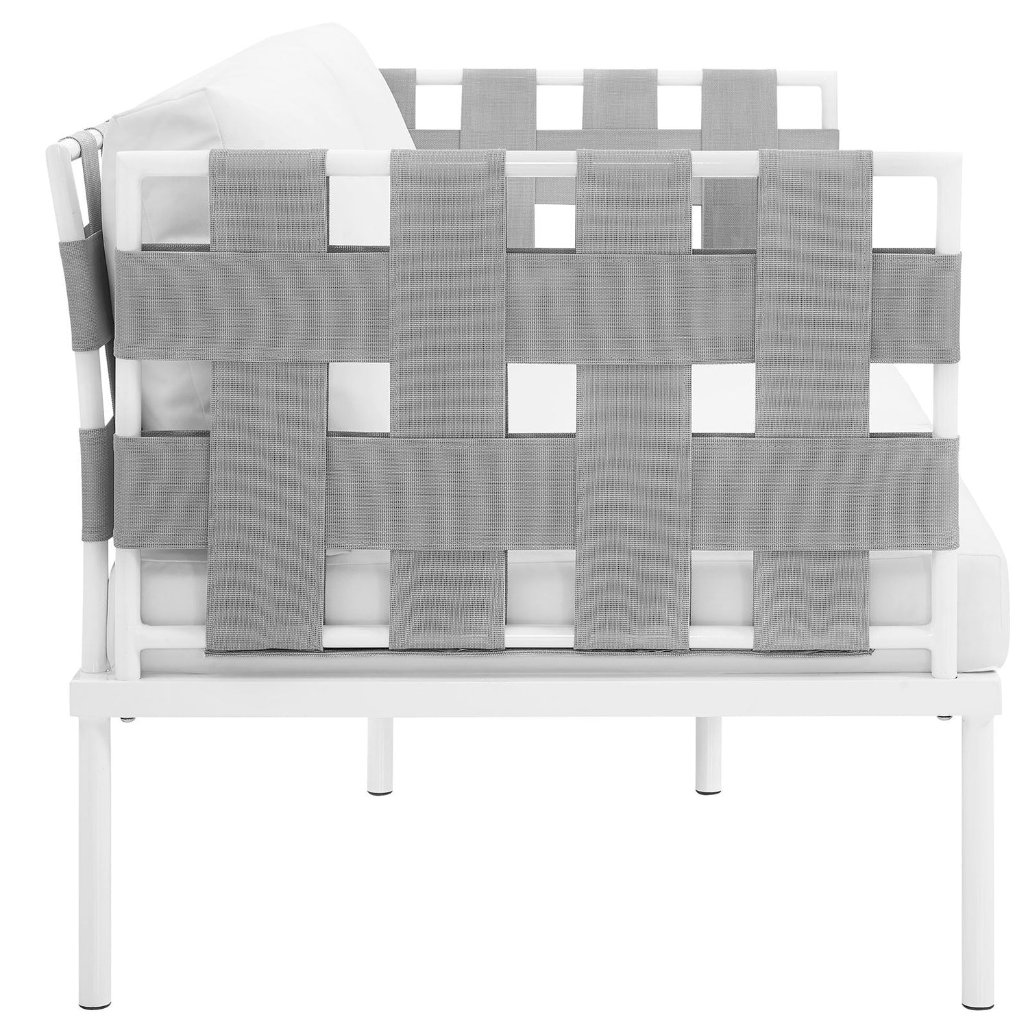 Harmony Outdoor Patio Aluminum Loveseat By HouseBean