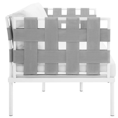 Harmony Outdoor Patio Aluminum Loveseat By HouseBean