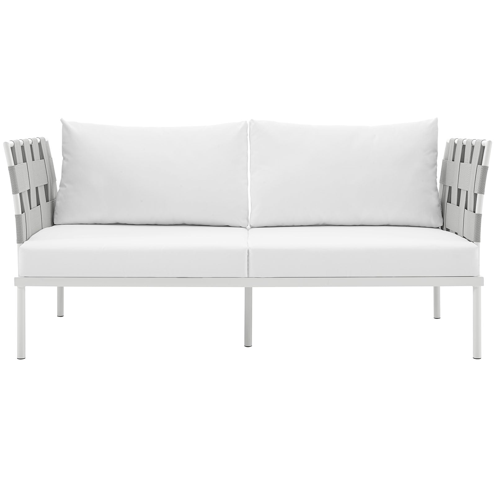 Harmony Outdoor Patio Aluminum Loveseat By HouseBean