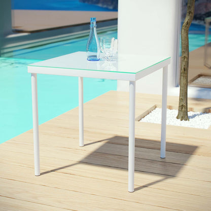 Harmony Outdoor Patio Aluminum Side Table By HouseBean