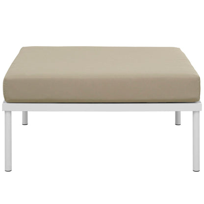 Harmony Outdoor Patio Aluminum Ottoman By HouseBean