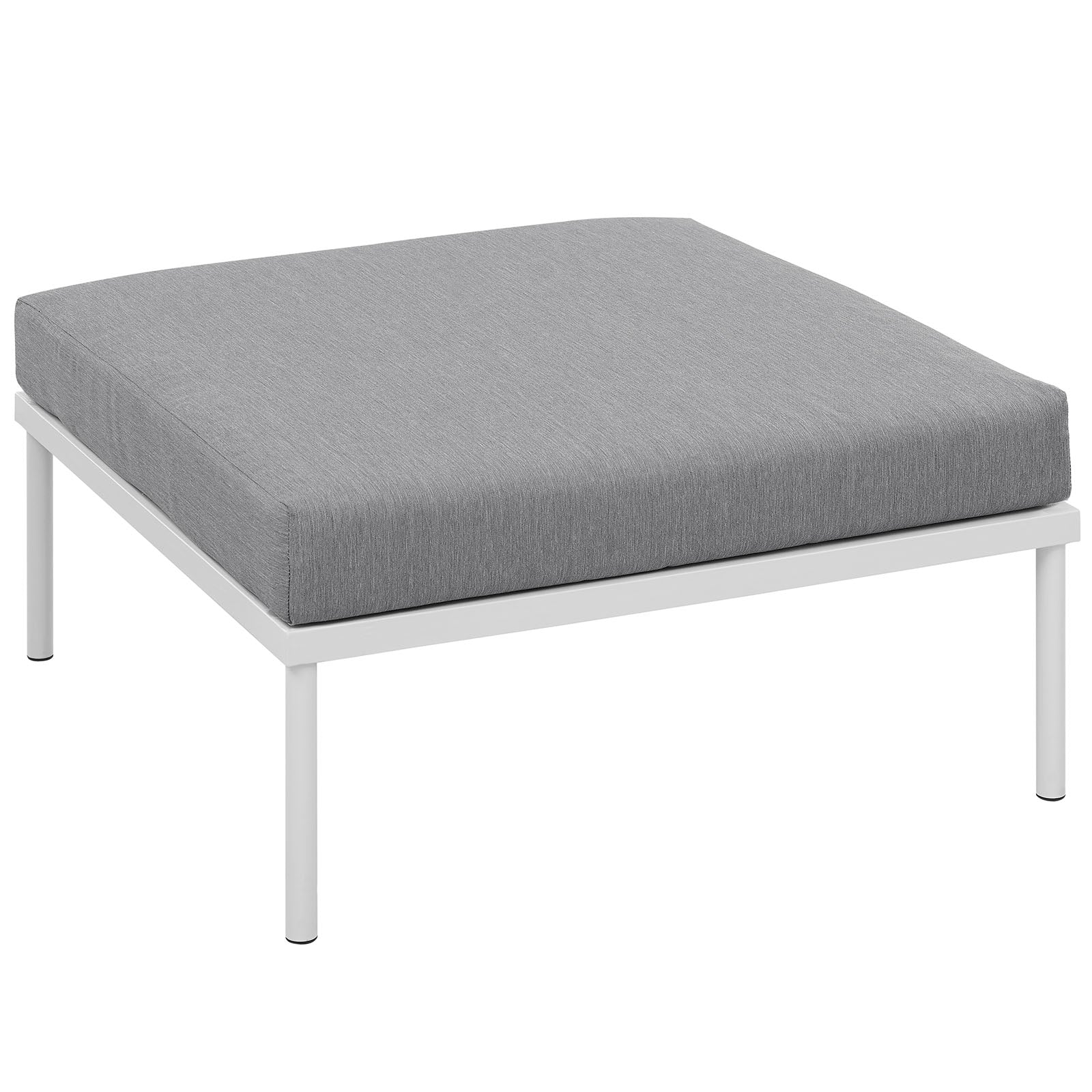 Harmony Outdoor Patio Aluminum Ottoman By HouseBean