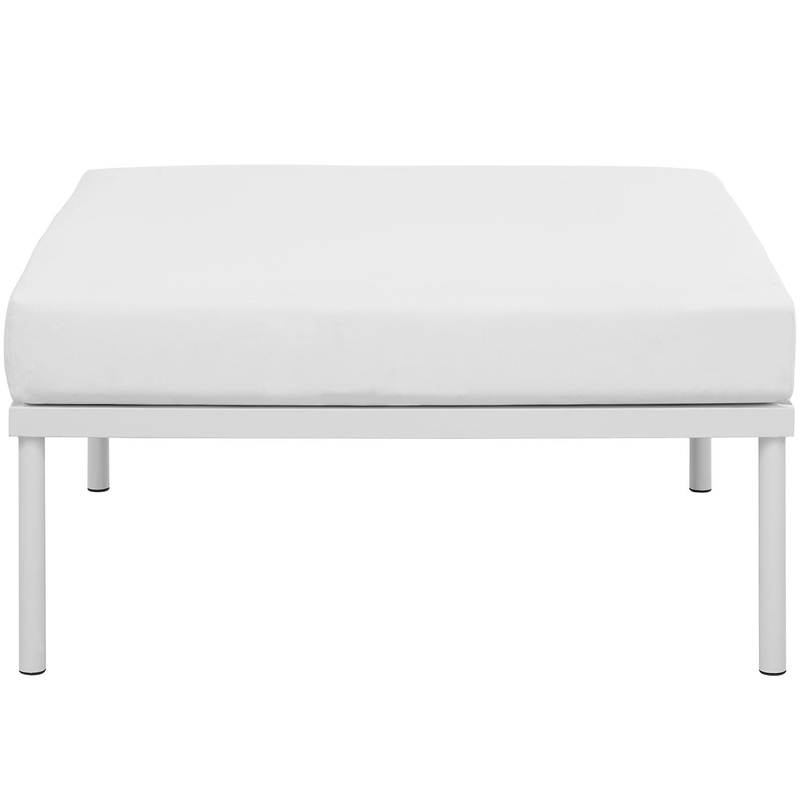 Harmony Outdoor Patio Aluminum Ottoman By HouseBean