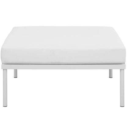 Harmony Outdoor Patio Aluminum Ottoman By HouseBean