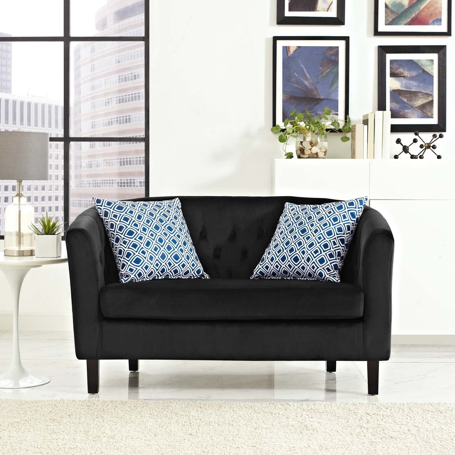 Prospect Performance Velvet Loveseat By HouseBean