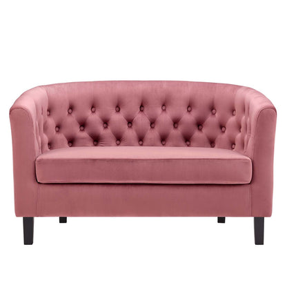 Prospect Performance Velvet Loveseat By HouseBean