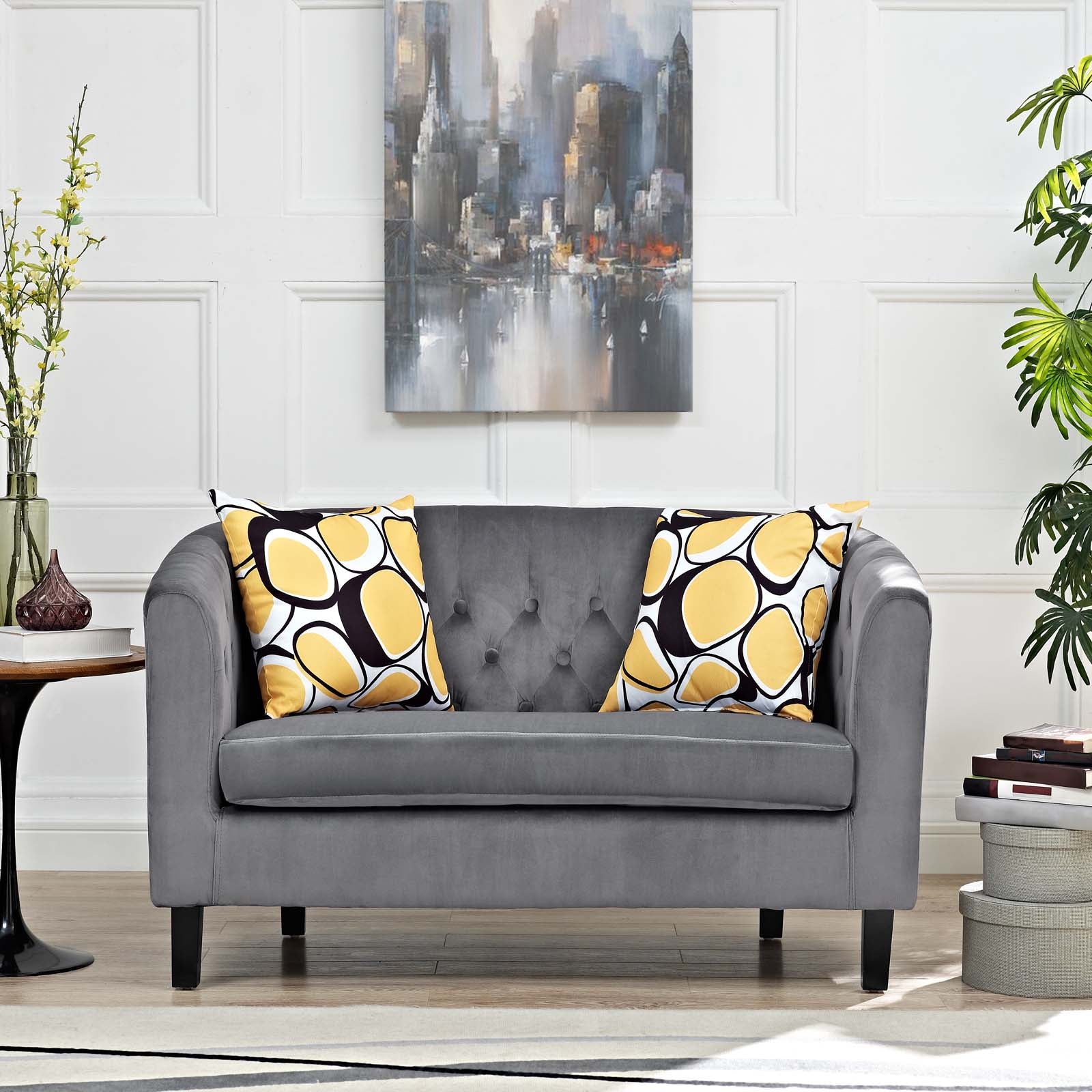 Prospect Performance Velvet Loveseat By HouseBean