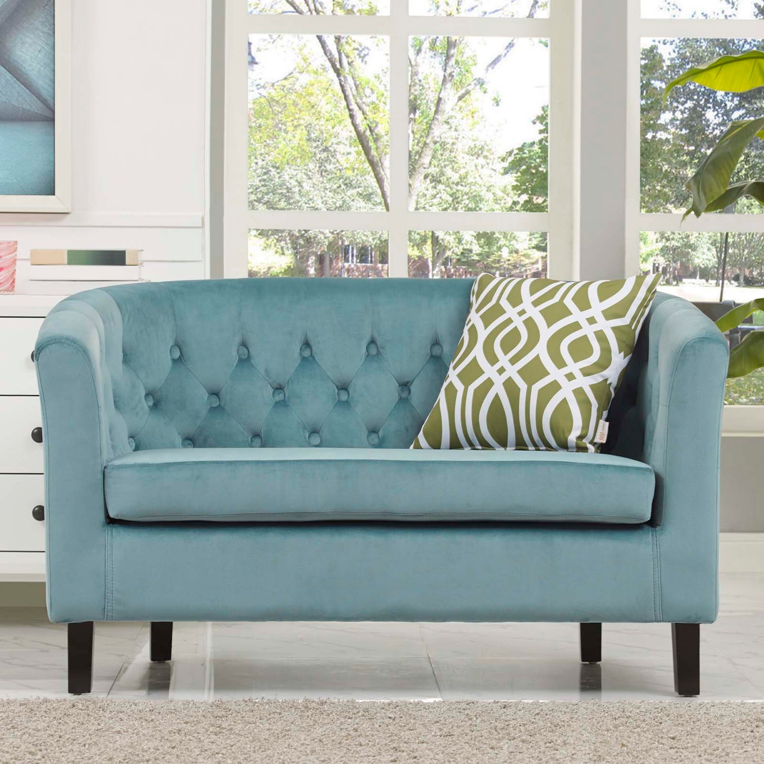 Prospect Performance Velvet Loveseat By HouseBean