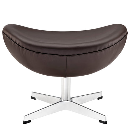 Glove Leather Ottoman by Modway