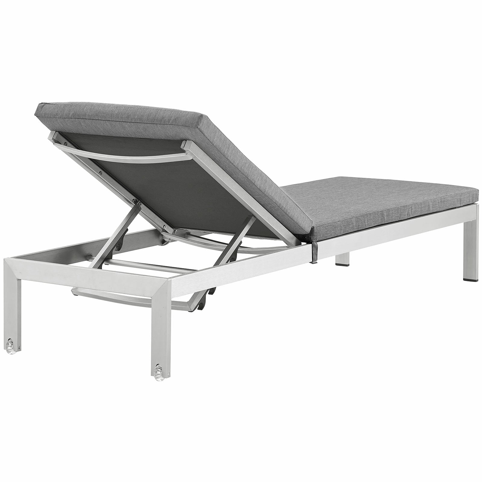 Shore Outdoor Patio Aluminum Chaise with Cushions by Modway