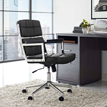 Portray Highback Upholstered Vinyl Office Chair by Modway