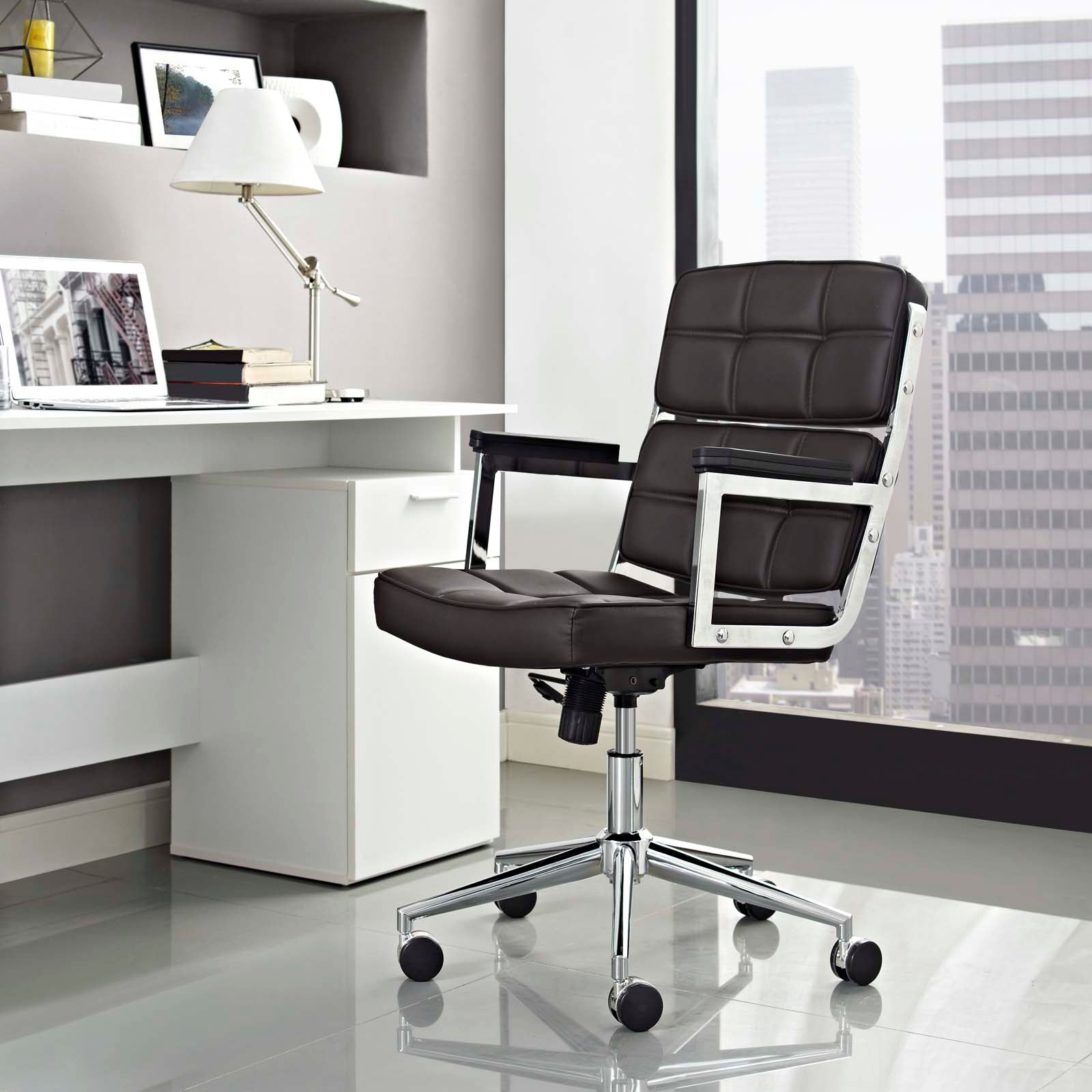 Portray Highback Upholstered Vinyl Office Chair by Modway