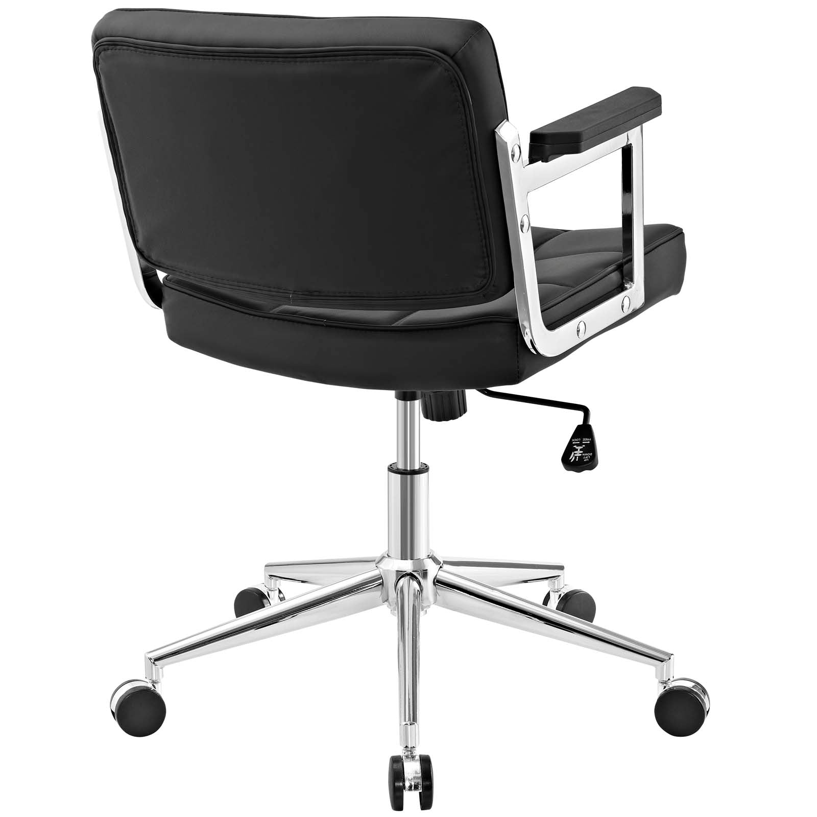 Portray Mid Back Upholstered Vinyl Office Chair by Modway